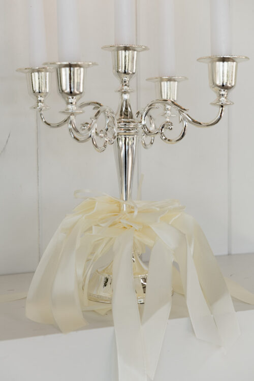 Silver 5 Arm Candelabra - Image 6