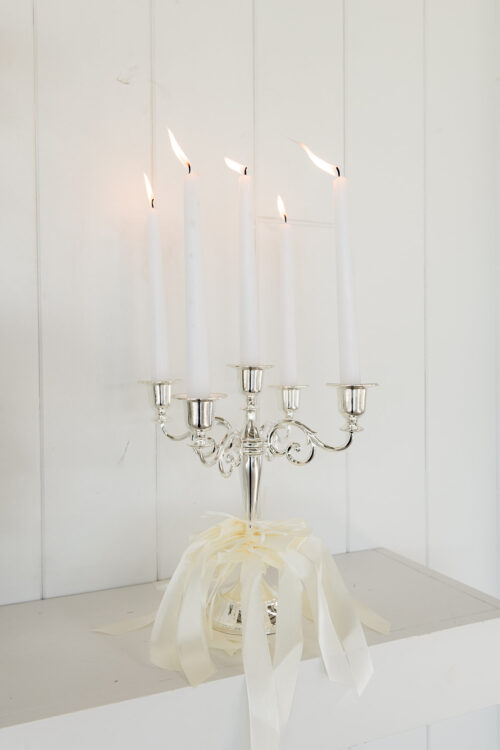 Silver 5 Arm Candelabra - Image 5